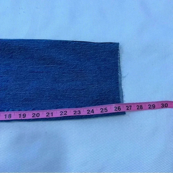 Good American Good curve straight leg jeans high rise ripped size 6/28 - Picture 13 of 14